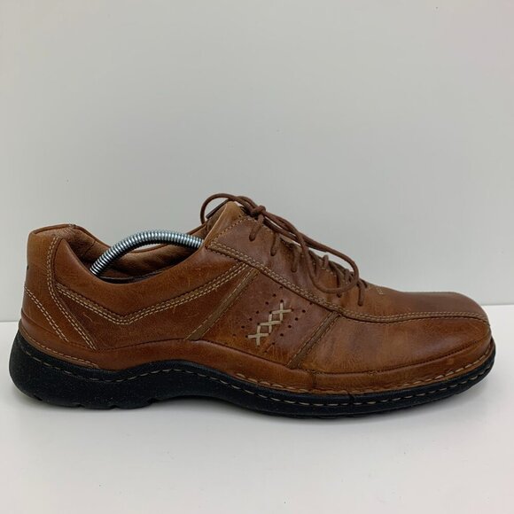 Clarks Other - Clarks Brown Leather Lace-Up Dress Shoes Men's Size 11.5